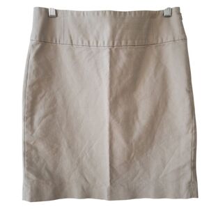 Banana Republic Khaki Tan Cotton Skirt Size 8‎